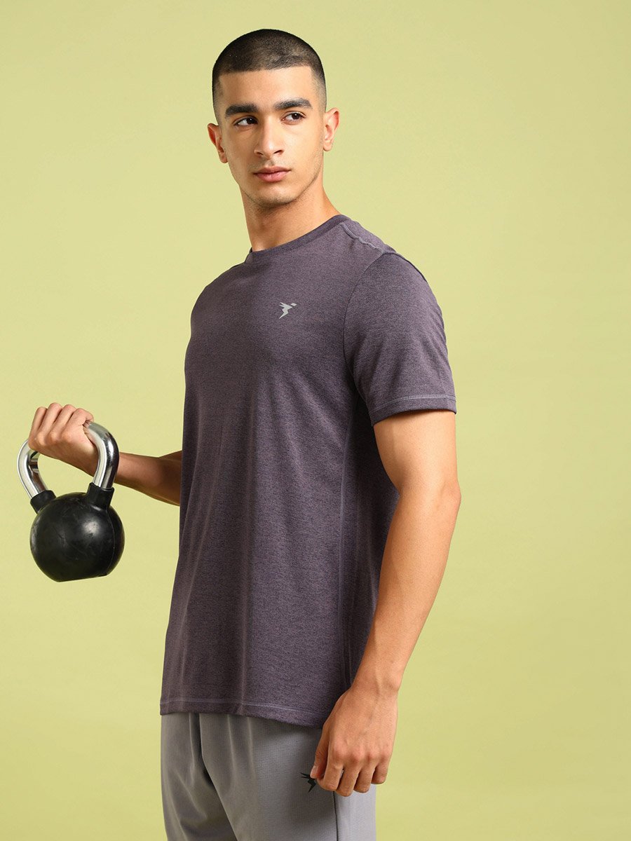 Melange Short Sleeve Slim Fit T-Shirt