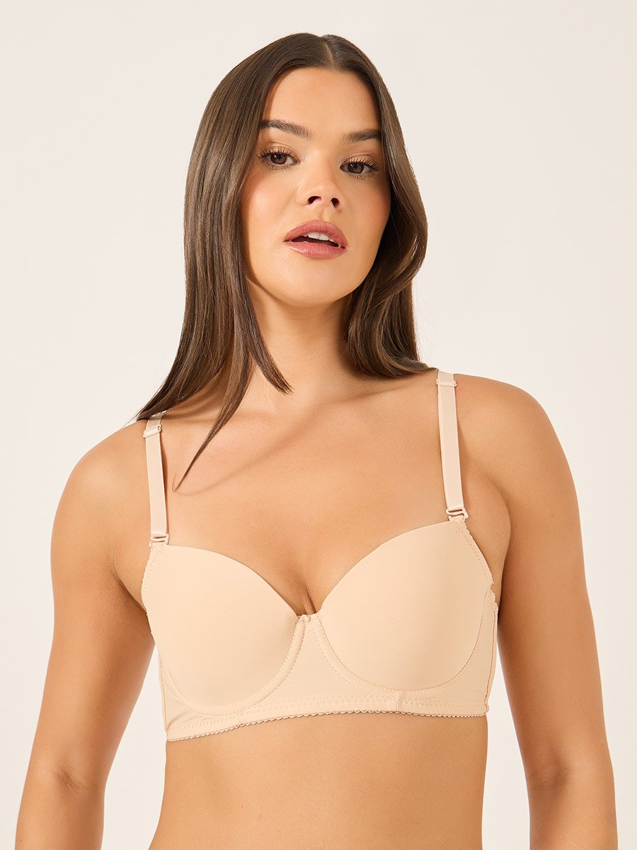 Solid Padded Wired Push Up Bra