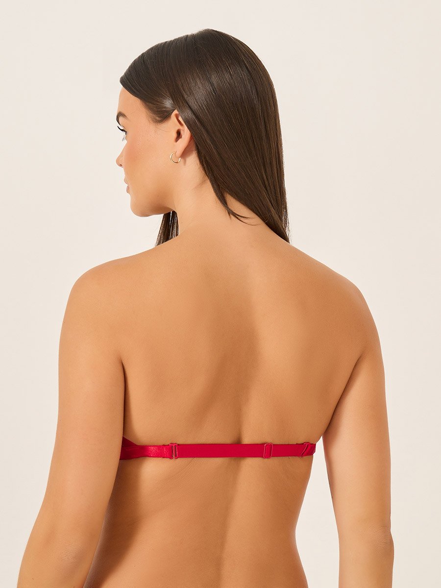 tube bra for backless dress Solid Lace Strapless Padded Wired Bandeau Women at Saudi spring50 and shape Solid Lace Strapless Padded US Size:10