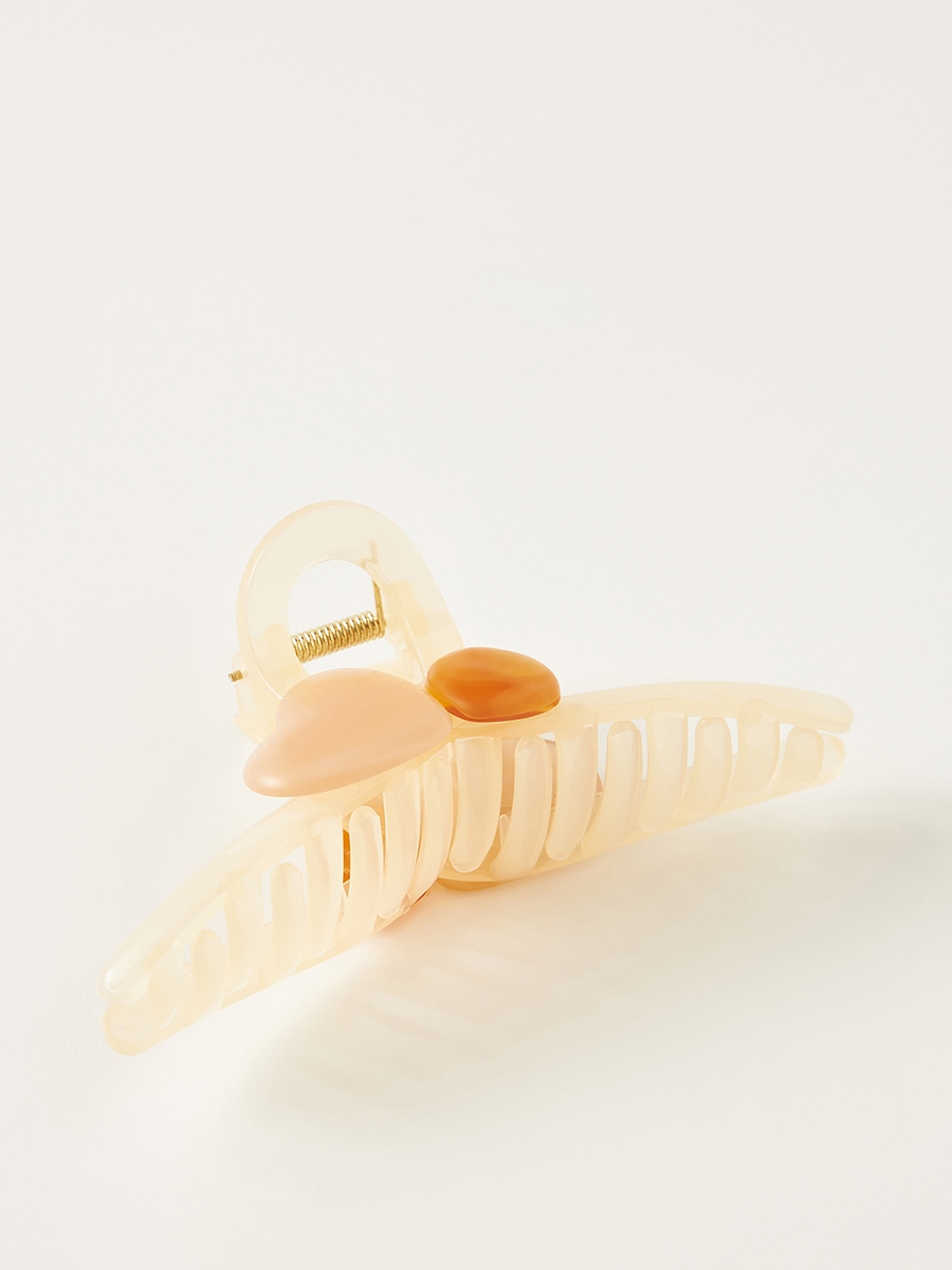 Heart Embellished Hair Clamp