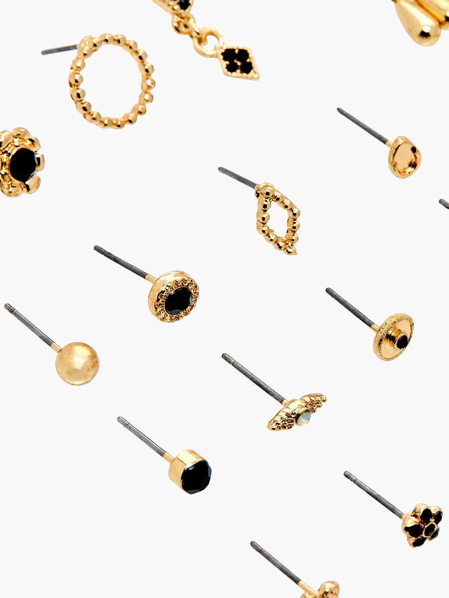 Assorted Earrings with Pushback Closure - Set of 20