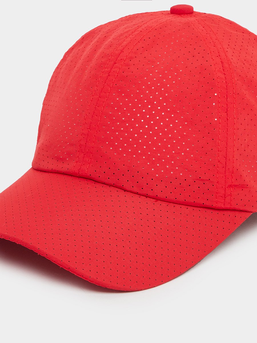 Baseball Cap with Punch out Detail