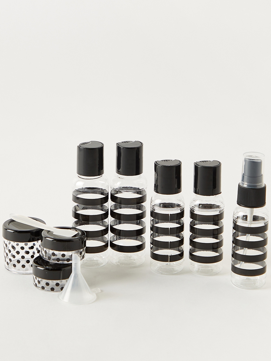 Findz 12-Piece Printed Travel Bottle Set