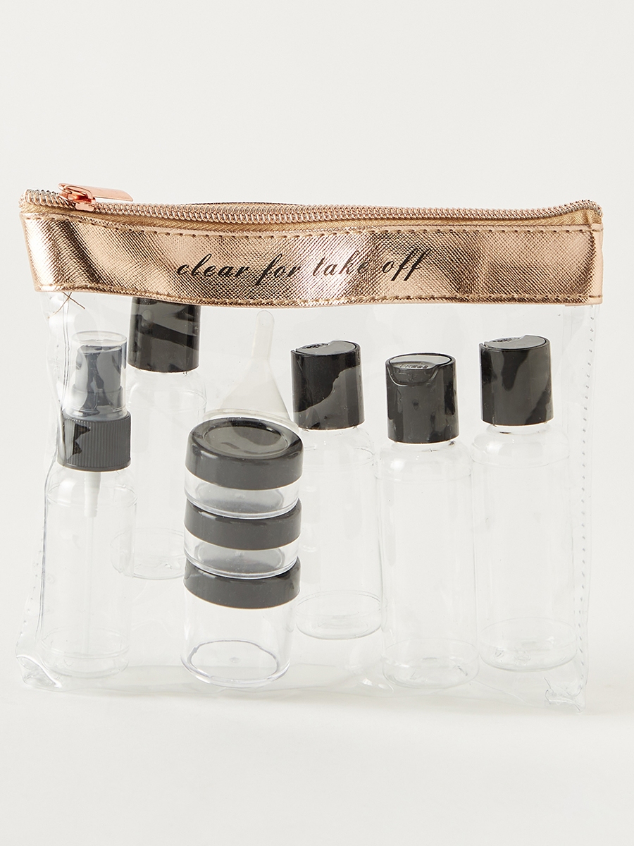 Findz 9-Piece Bottle Set with Zipper Pouch