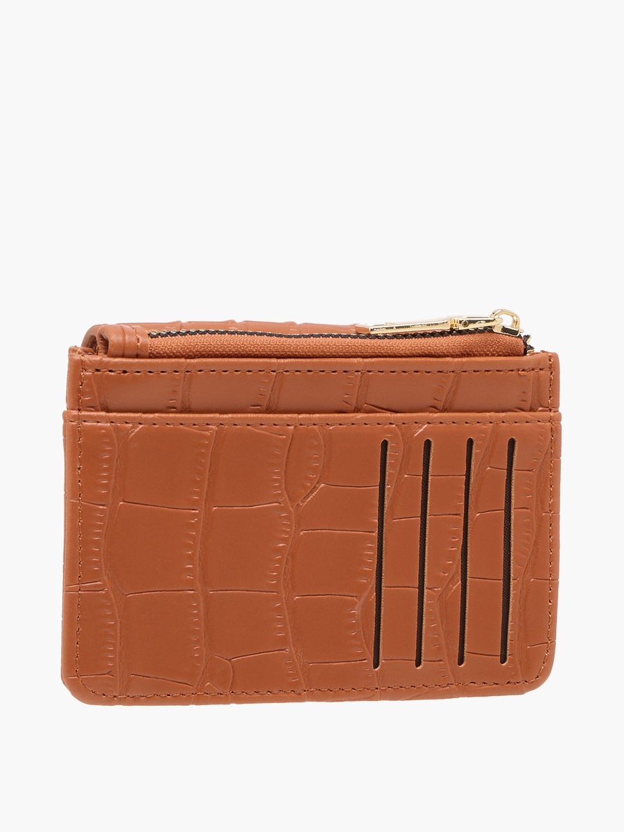 Textured Wallet with Magnetic Button Closure For Default Category at ...
