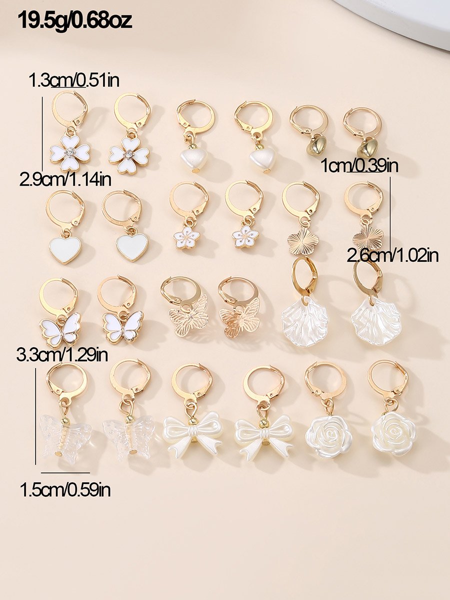Set of 12 - Assorted Pendant Earrings