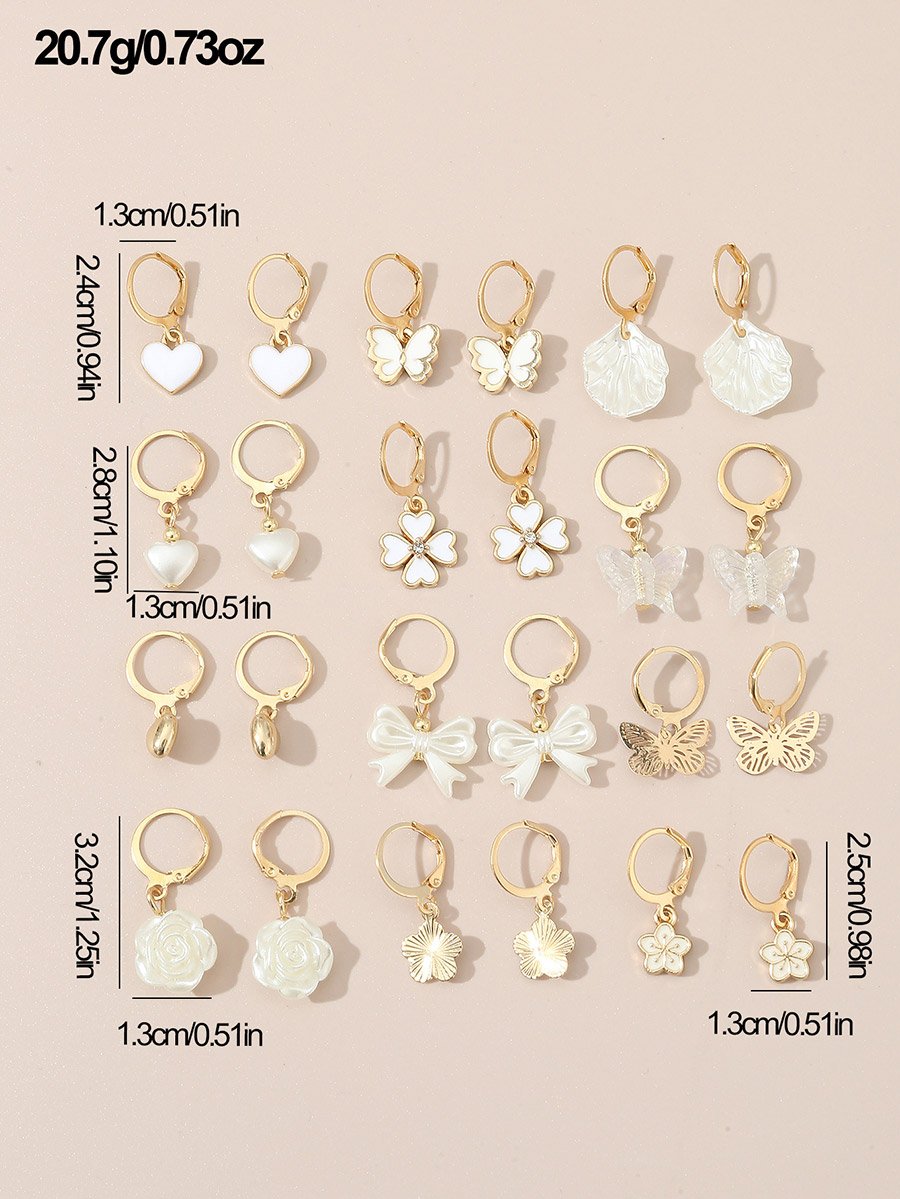 Set of 12 - Assorted Pendant Earrings