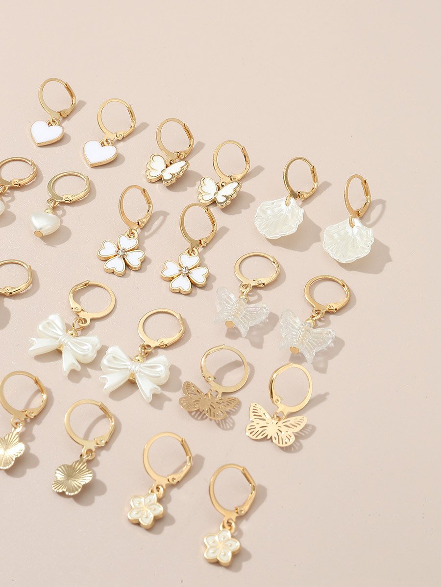 Set of 12 - Assorted Pendant Earrings