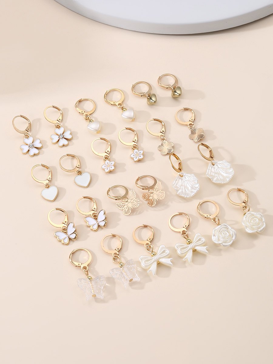 Set of 12 - Assorted Pendant Earrings