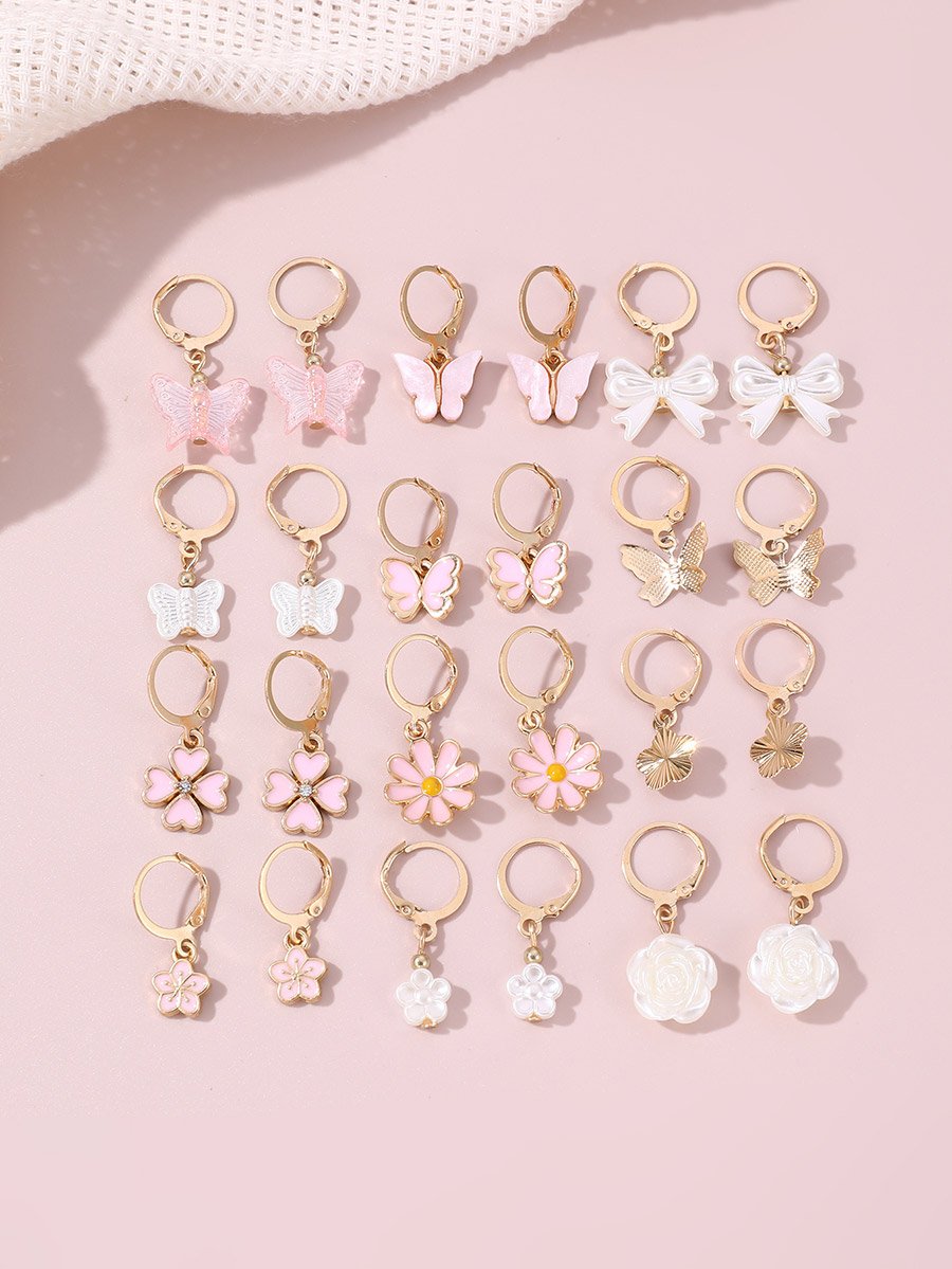 Set of 12 - Assorted Pendant Earrings