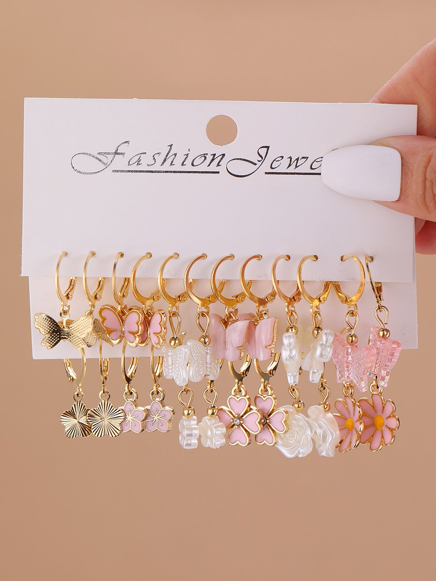 Set of 12 - Assorted Pendant Earrings