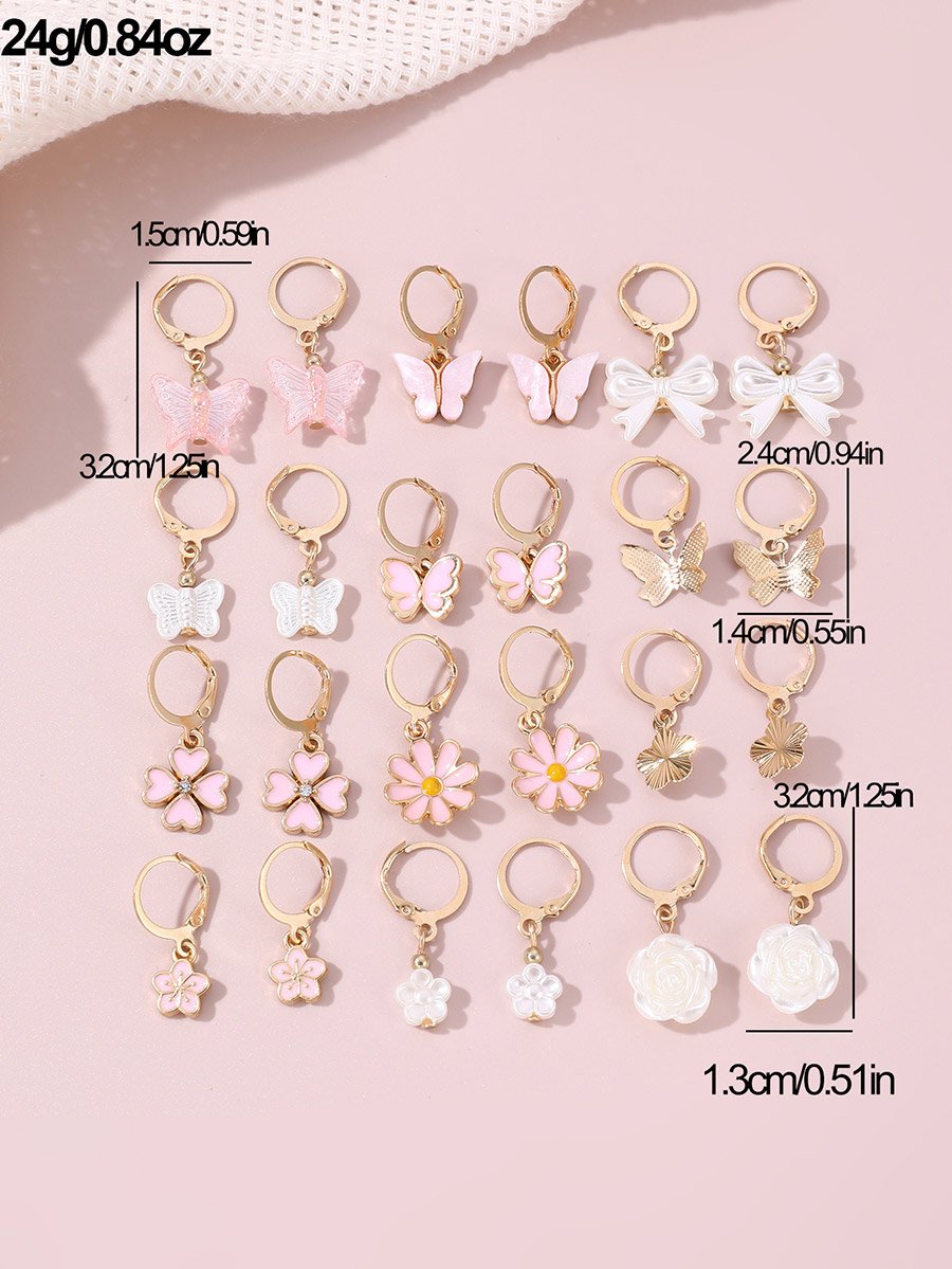 Set of 12 - Assorted Pendant Earrings