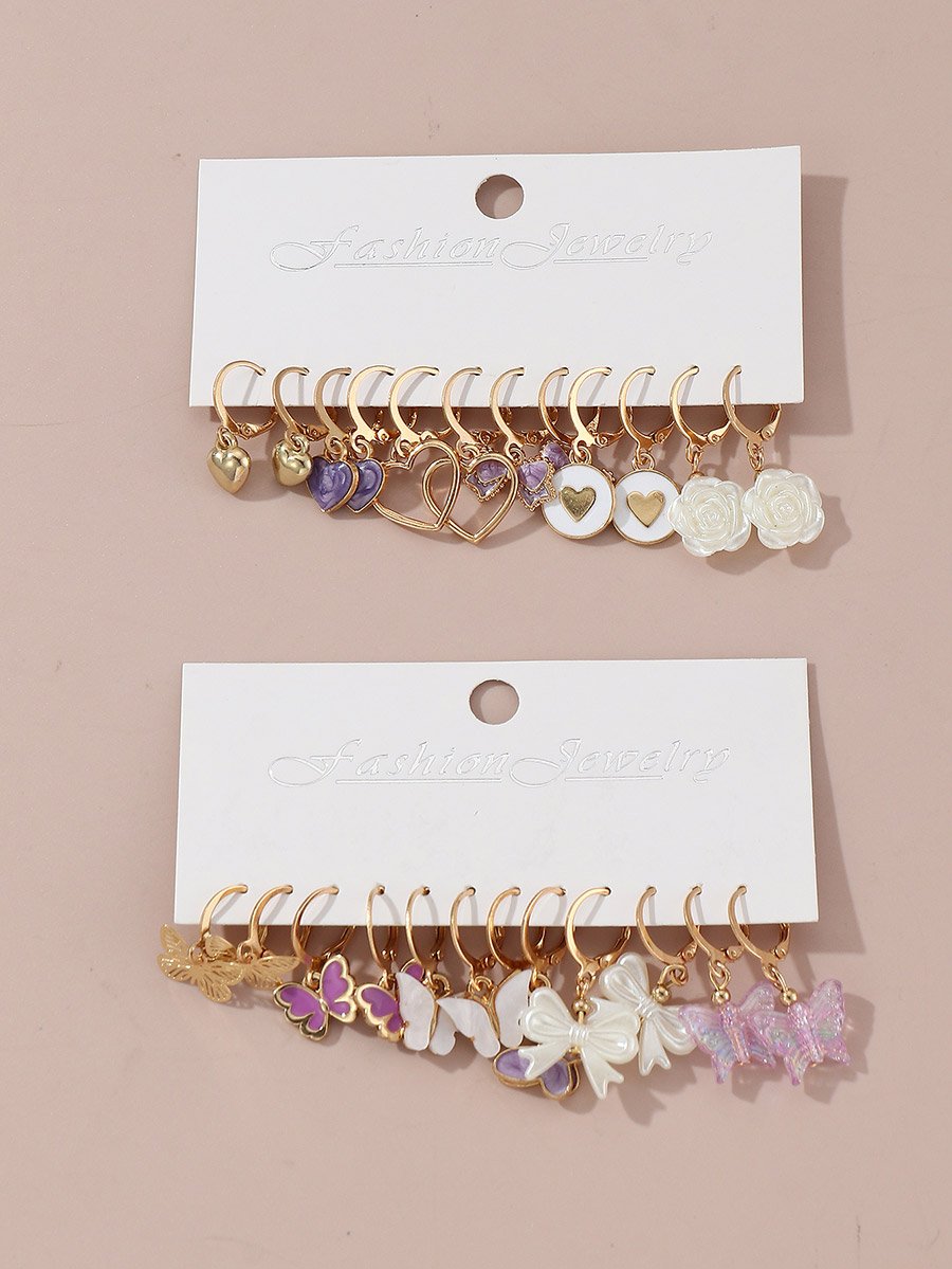 Set of 12 - Assorted Pendant Earrings