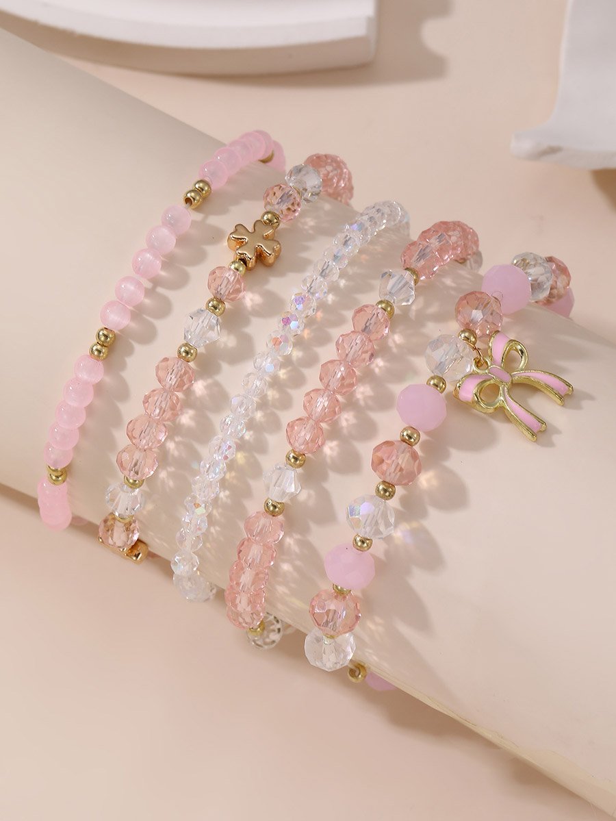 Set of 3 - Faux Crystal Bracelet