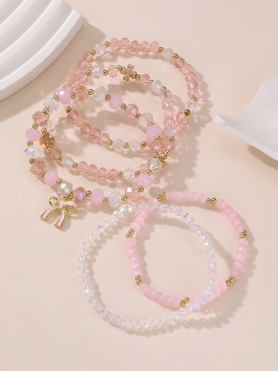 Set of 3 - Faux Crystal Bracelet