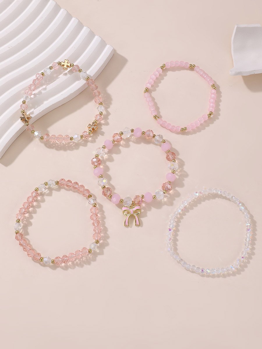 Set of 3 - Faux Crystal Bracelet
