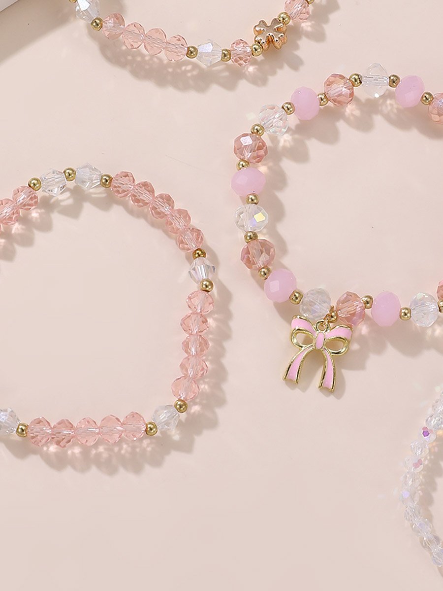Set of 3 - Faux Crystal Bracelet