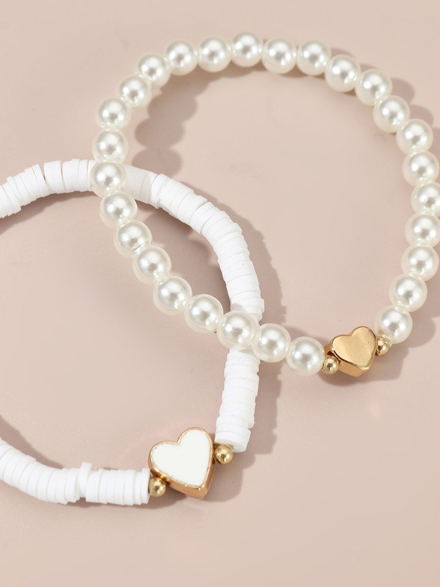 Set of 5 - Embellished Beaded Bracelet