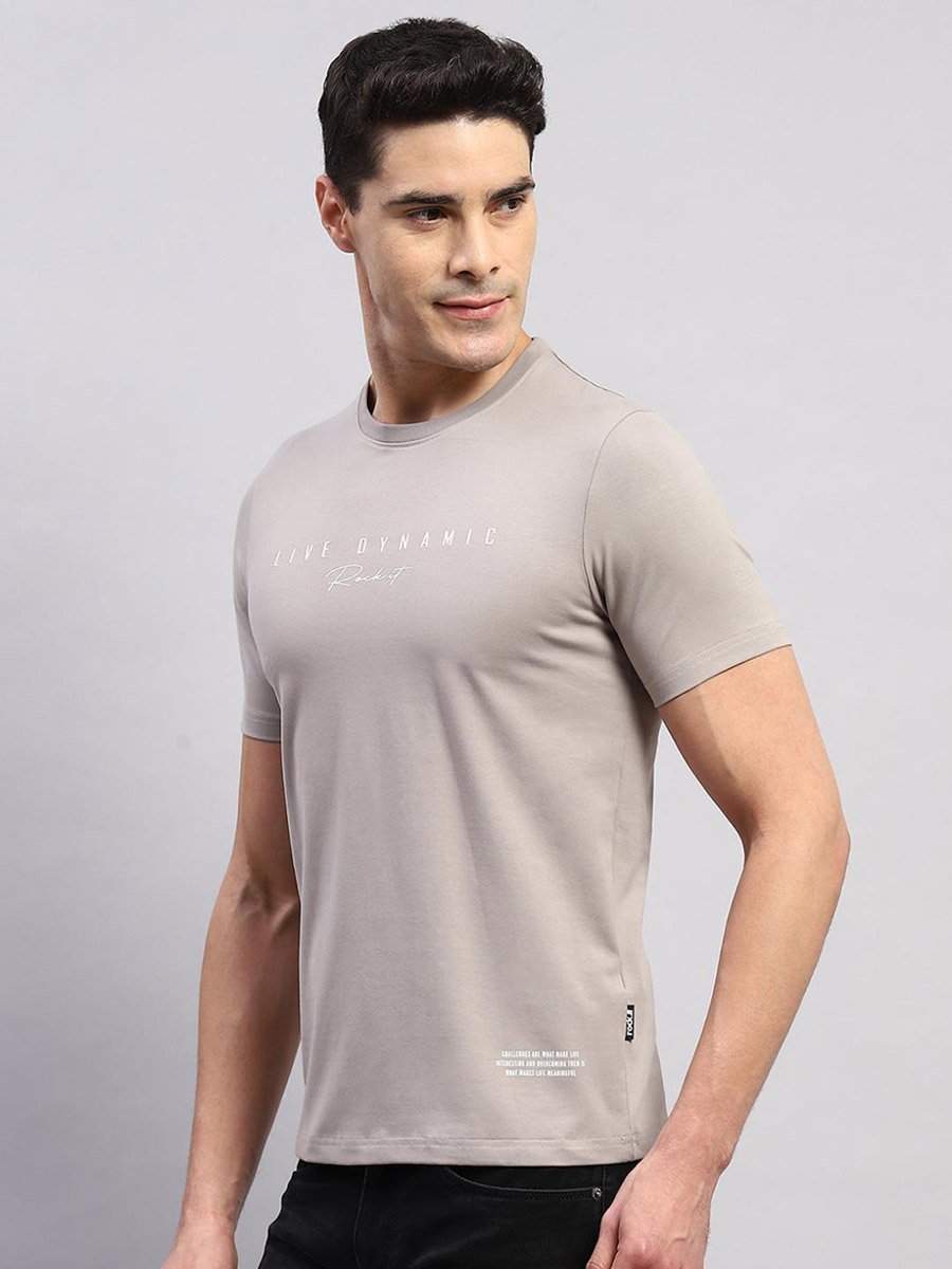 Grey Printed T-Shirt - Casual and Comfortable