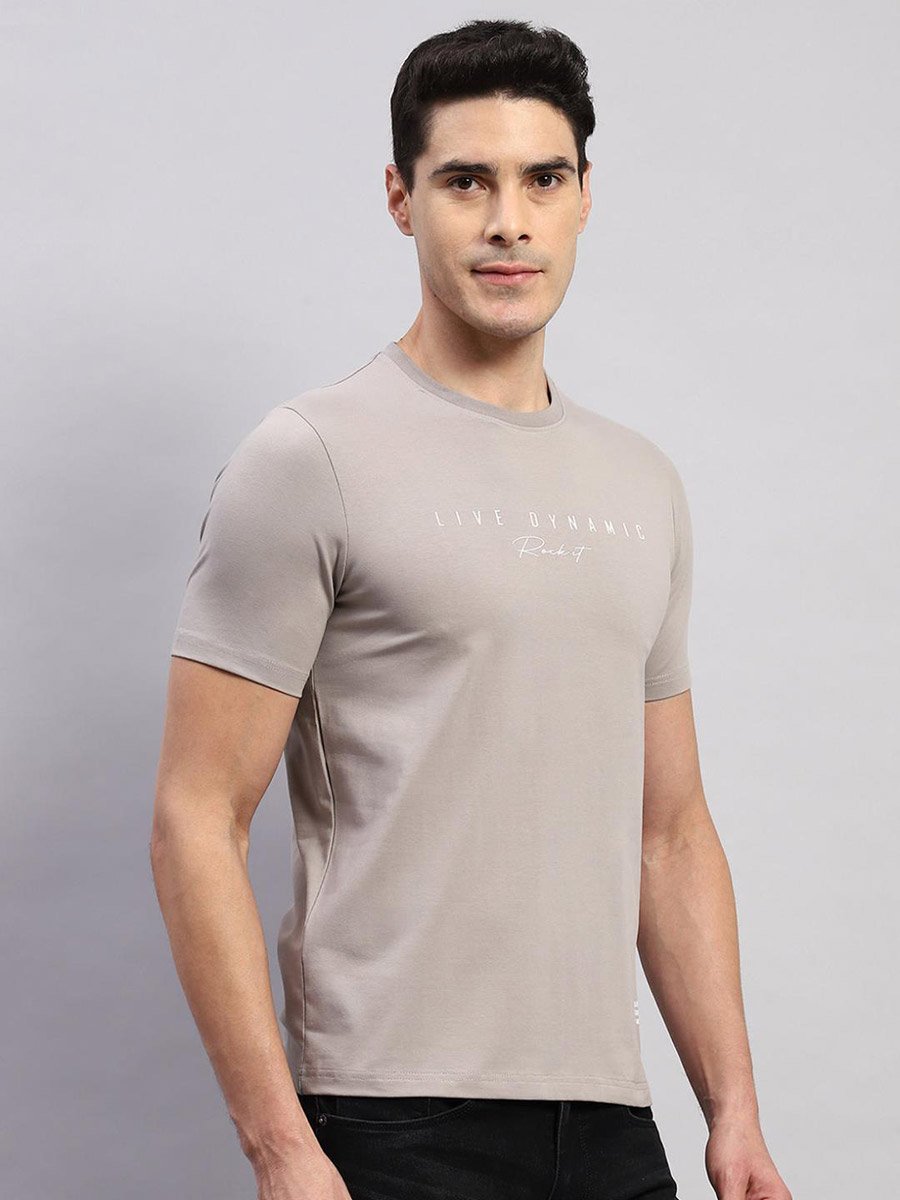 Grey Printed T-Shirt - Casual and Comfortable