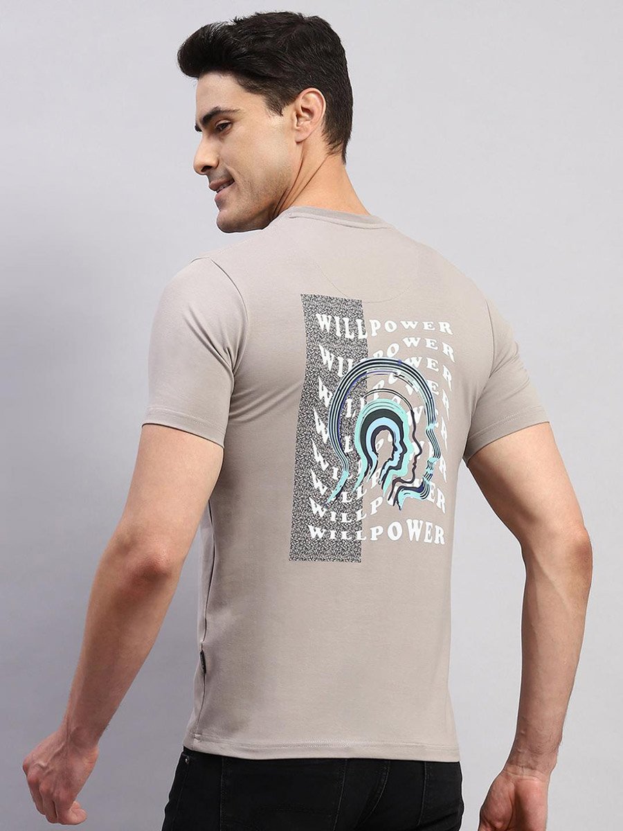Grey Printed T-Shirt - Casual and Comfortable