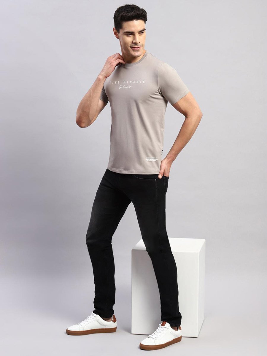 Grey Printed T-Shirt - Casual and Comfortable