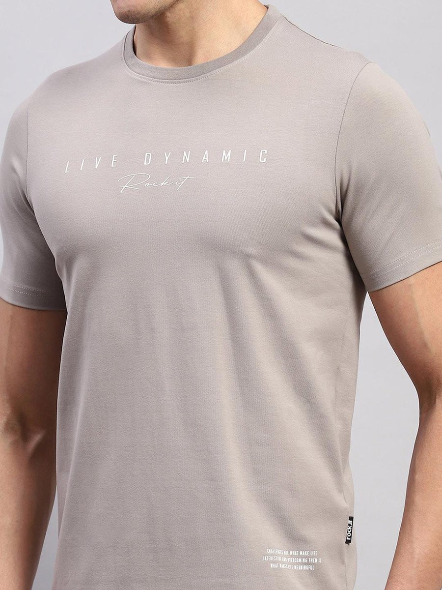 Grey Printed T-Shirt - Casual and Comfortable