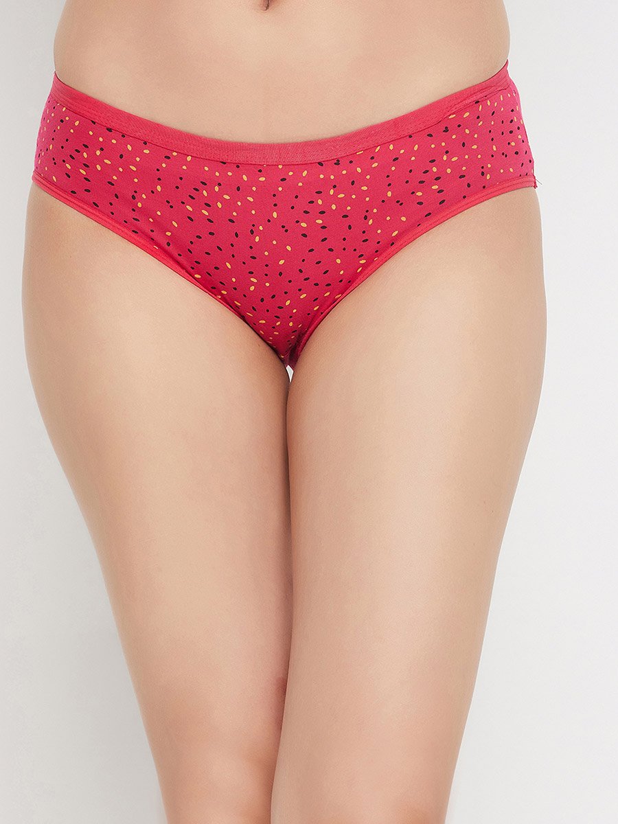 Women Pack of 3 Low Waist Printed Bikini Briefs