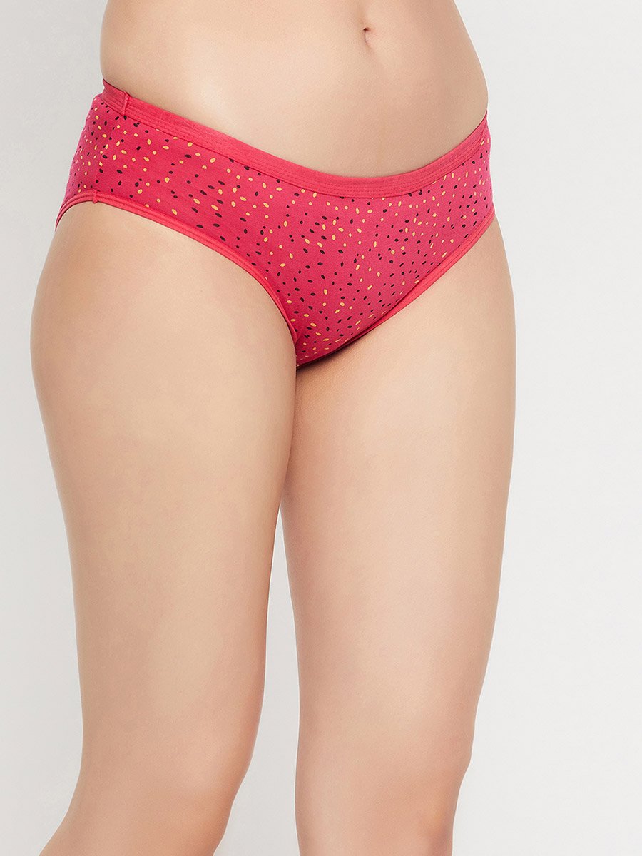 Women Pack of 3 Low Waist Printed Bikini Briefs