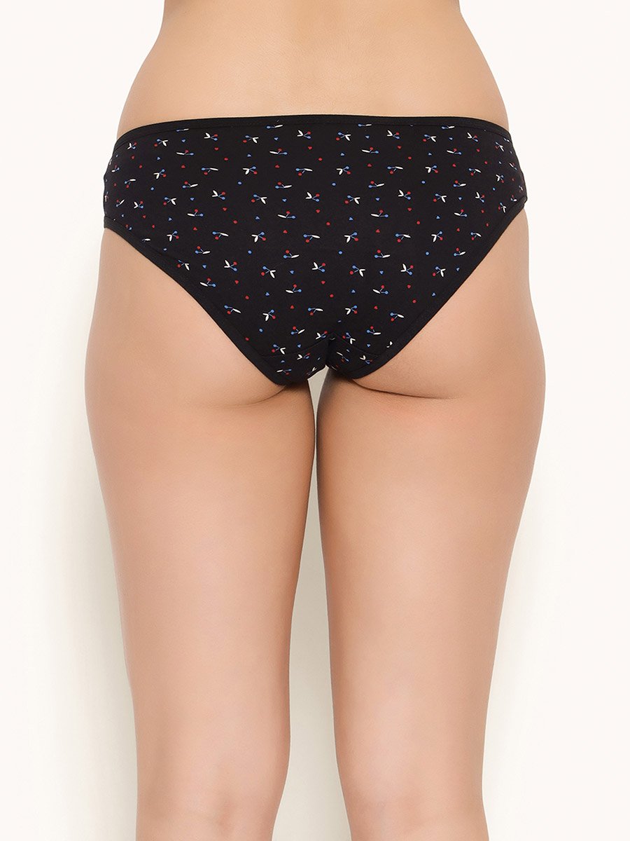 Women Multicolored Low Waist Printed Bikini Briefs
