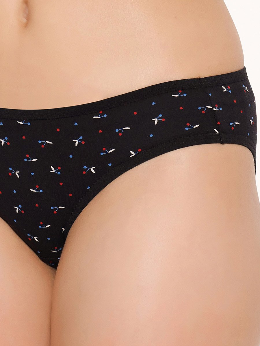 Women Multicolored Low Waist Printed Bikini Briefs