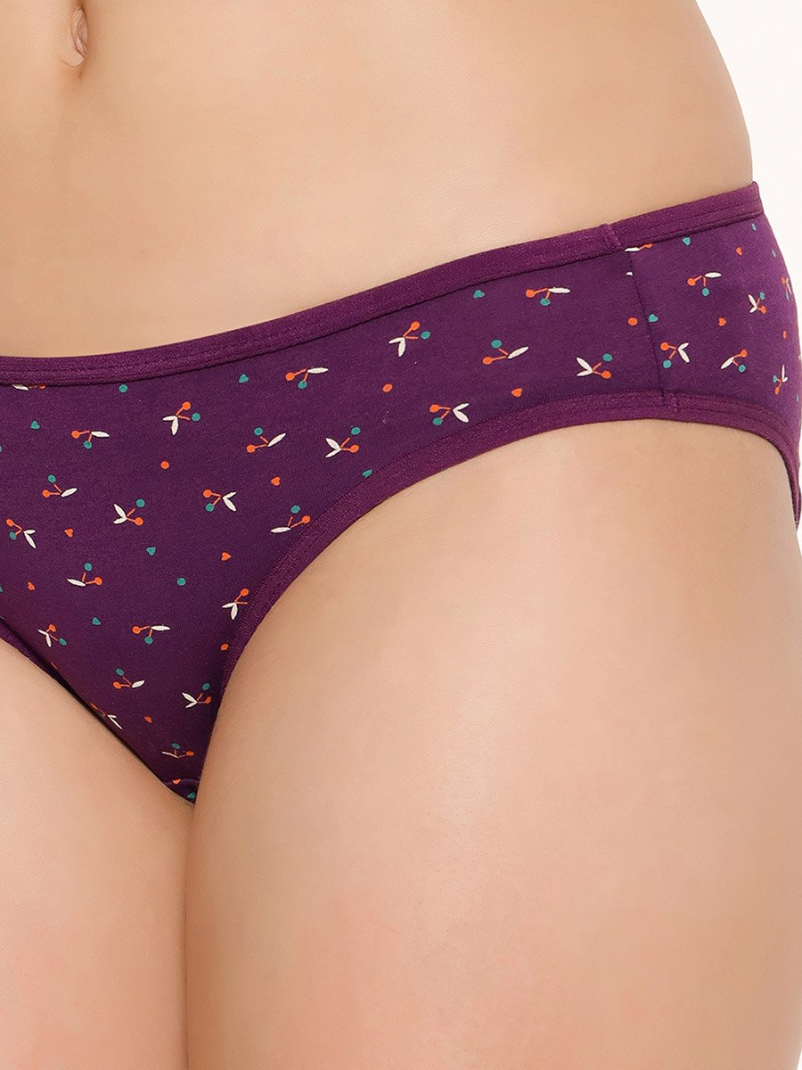 Women Multicolored Low Waist Printed Bikini Briefs