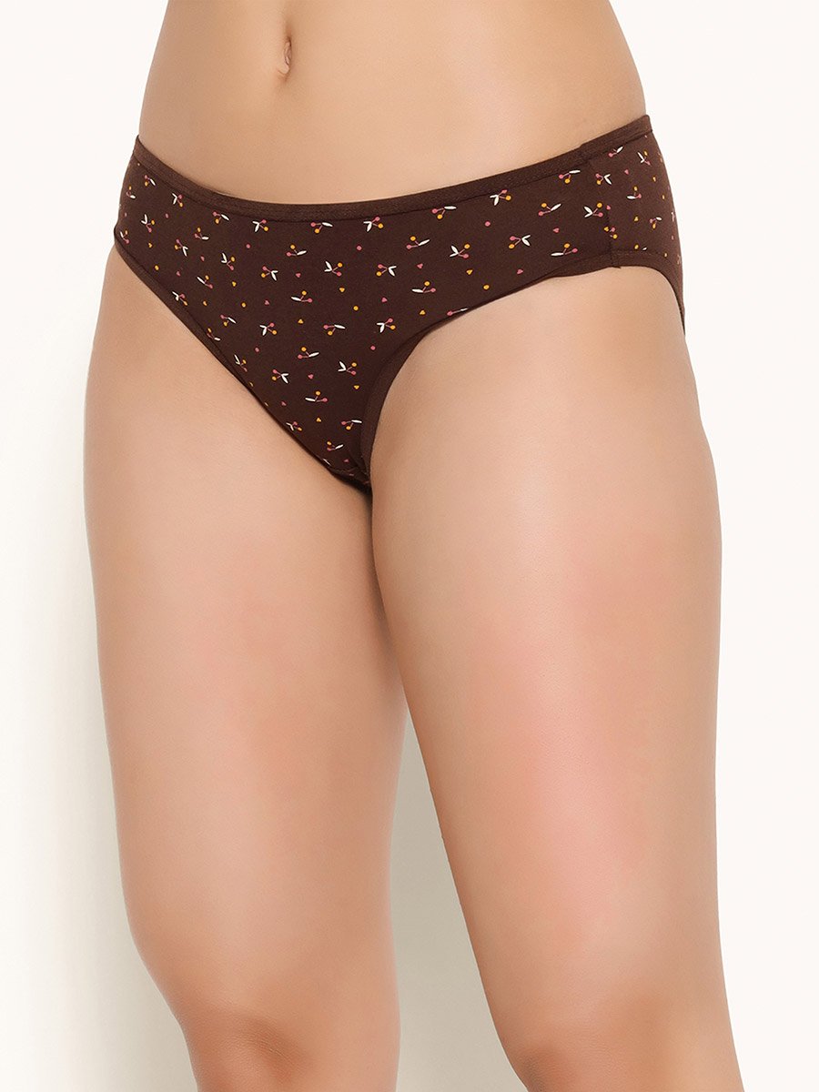 Women Multicolored Low Waist Printed Bikini Briefs
