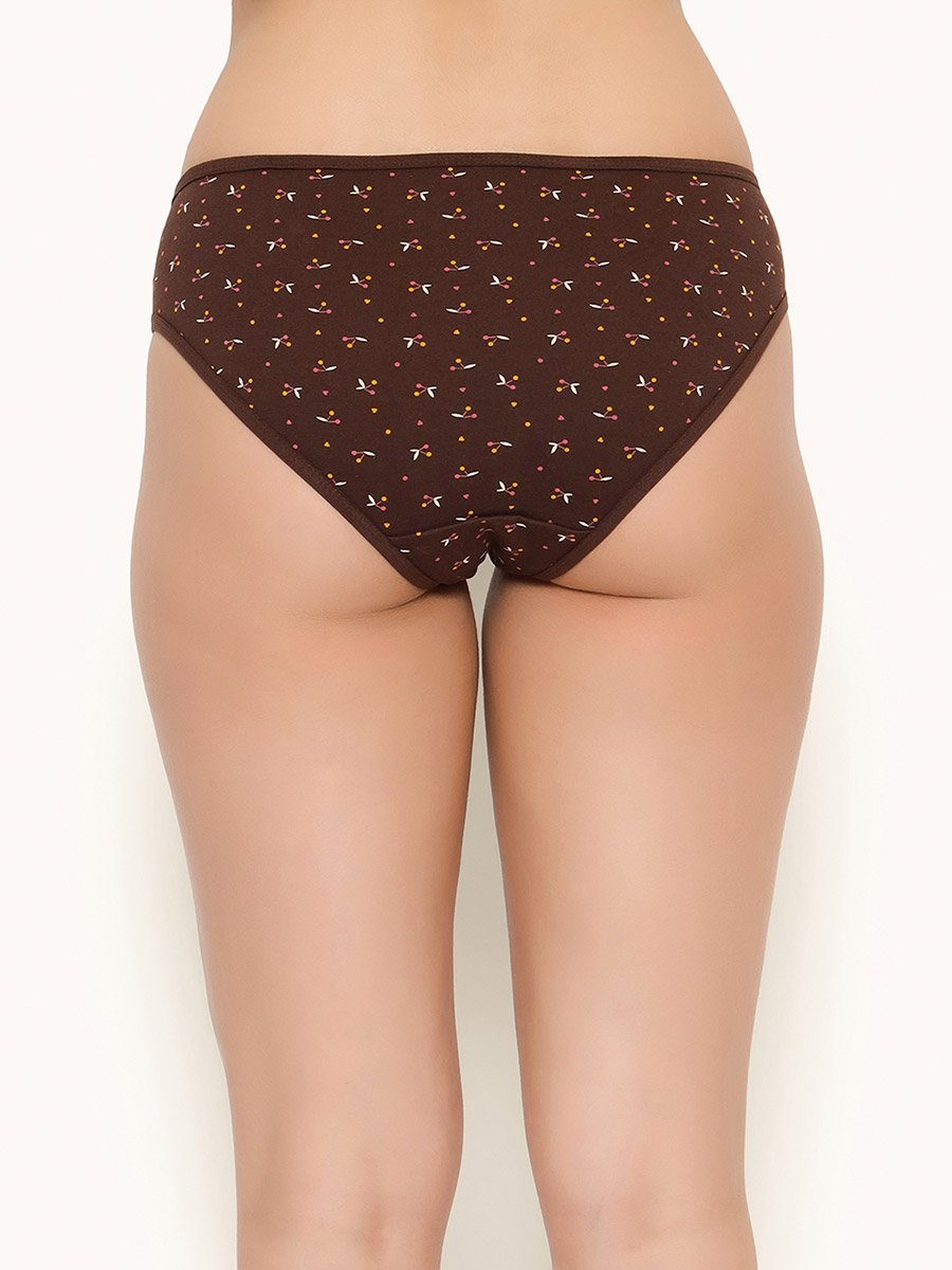 Women Multicolored Low Waist Printed Bikini Briefs