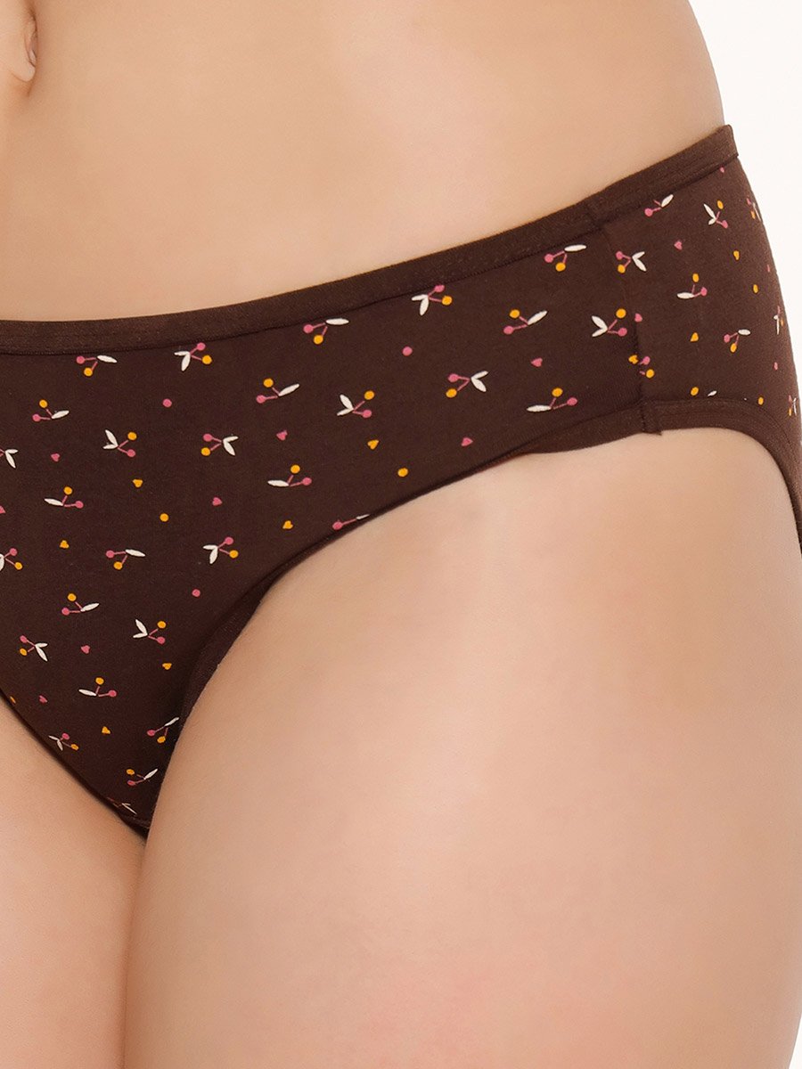 Women Multicolored Low Waist Printed Bikini Briefs