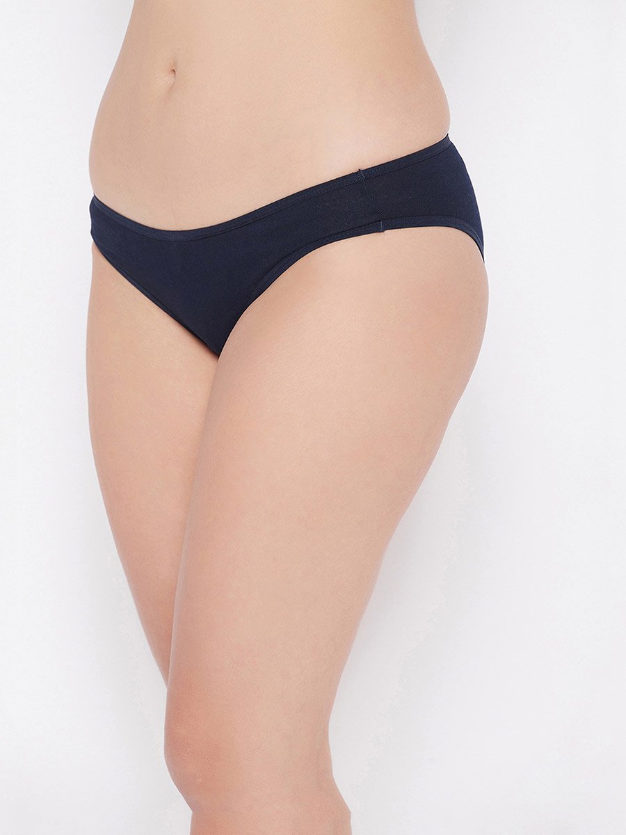 Women Plain Pack of 3 Low Waist Bikini Briefs