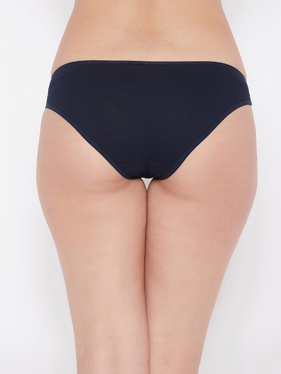 Women Plain Pack of 3 Low Waist Bikini Briefs
