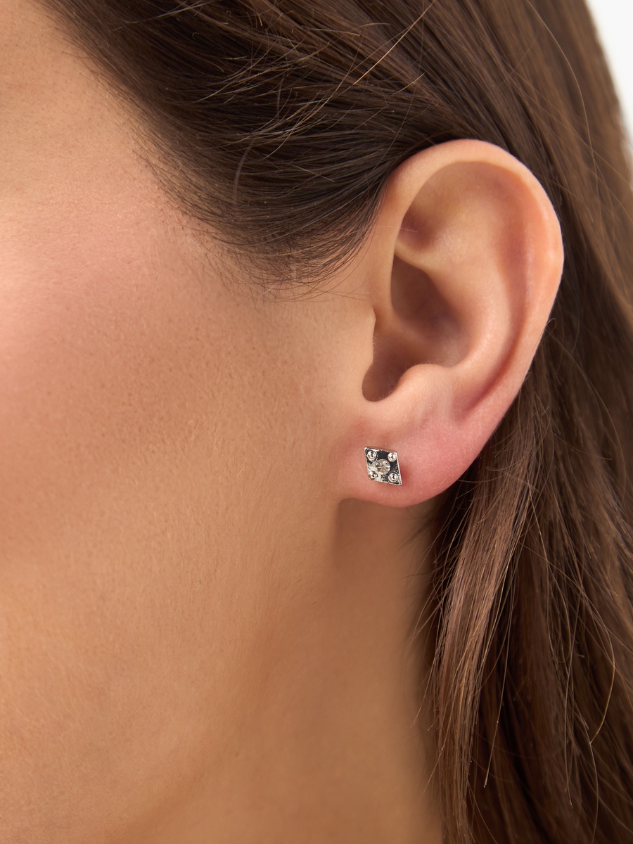 Assorted Metallic Earrings with Pushabck Closure - Set of 14