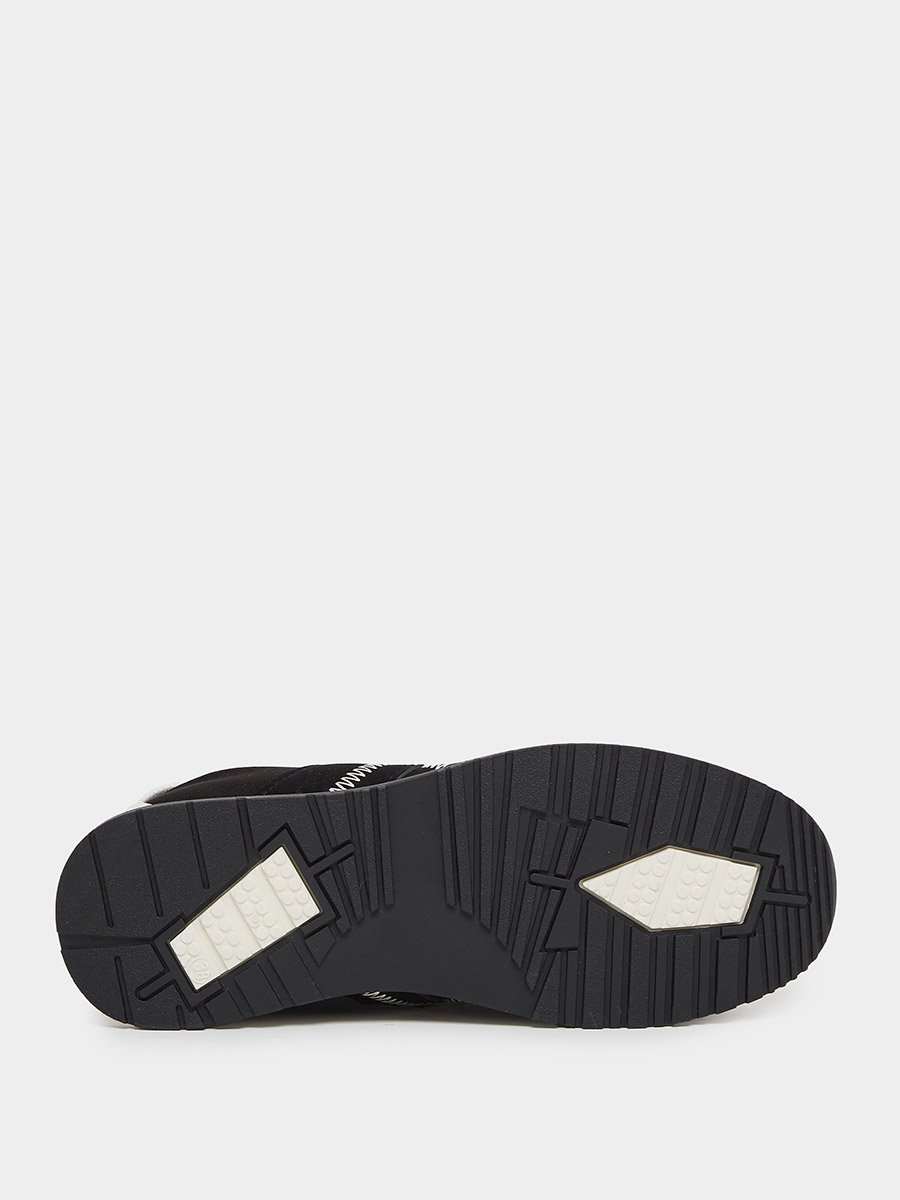 Lace Up Sneakers with Stitching Detail