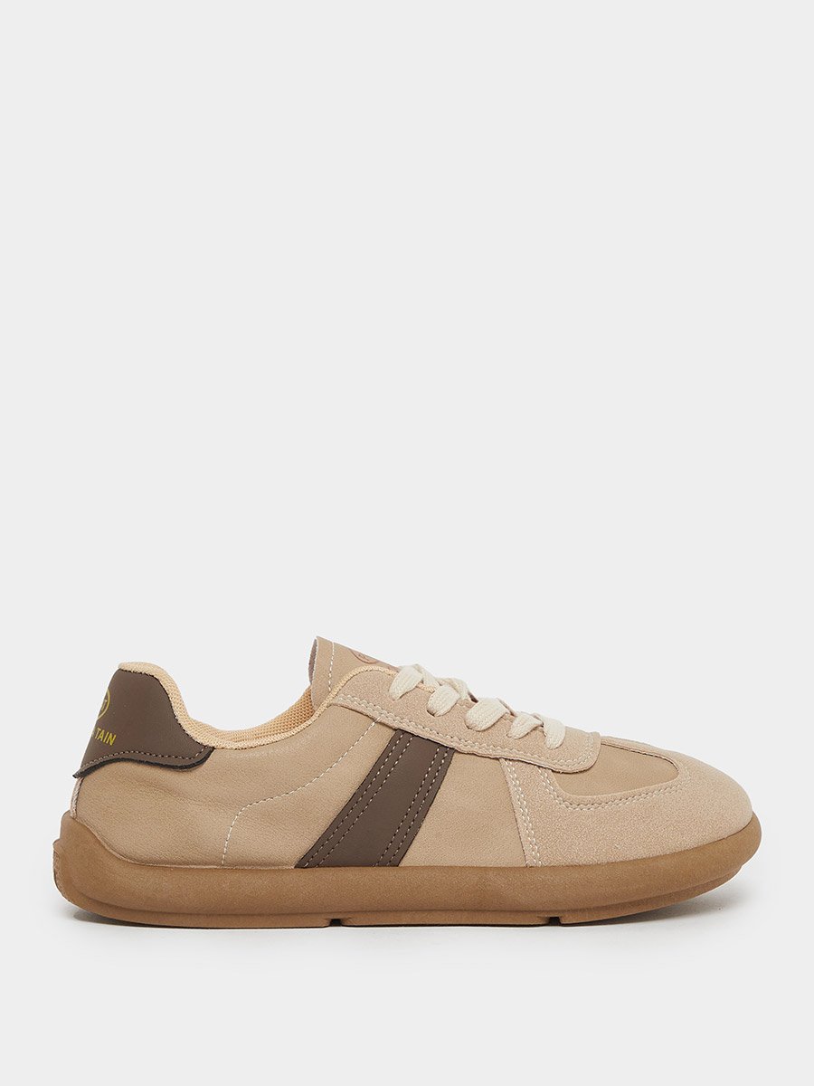 Panelled Lace Up Sneakers