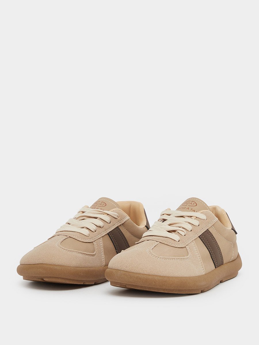 Panelled Lace Up Sneakers