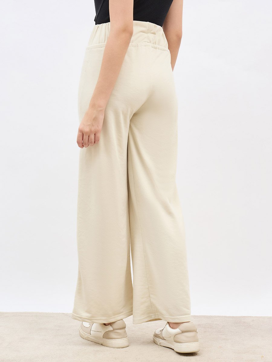 Wide Waistband Joggers with Drawstring