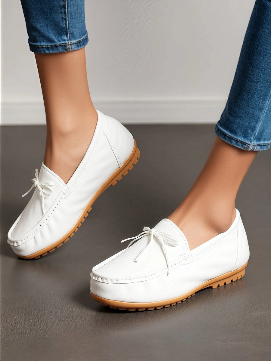 Bow Detail Slip One Shoes