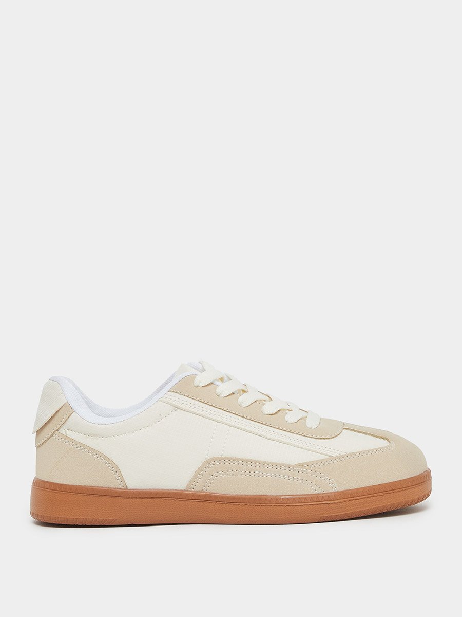 Color Block Lace Up Sneakers