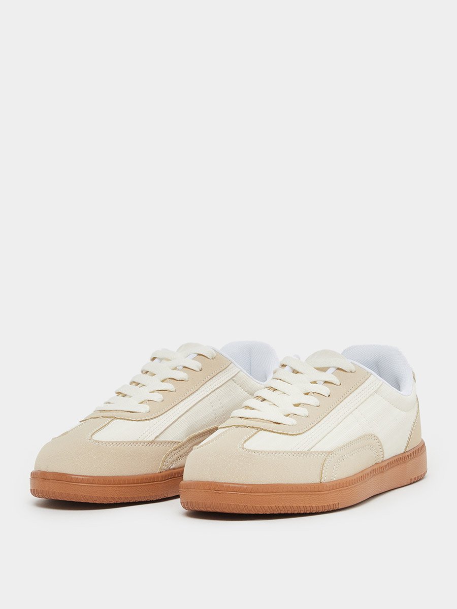 Color Block Lace Up Sneakers