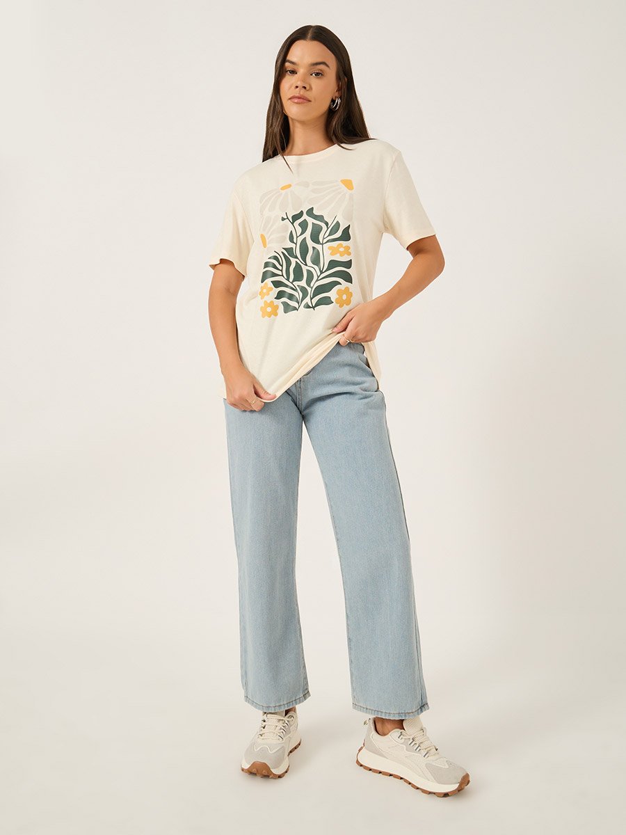 Graphic Print Round Neck T-Shirt