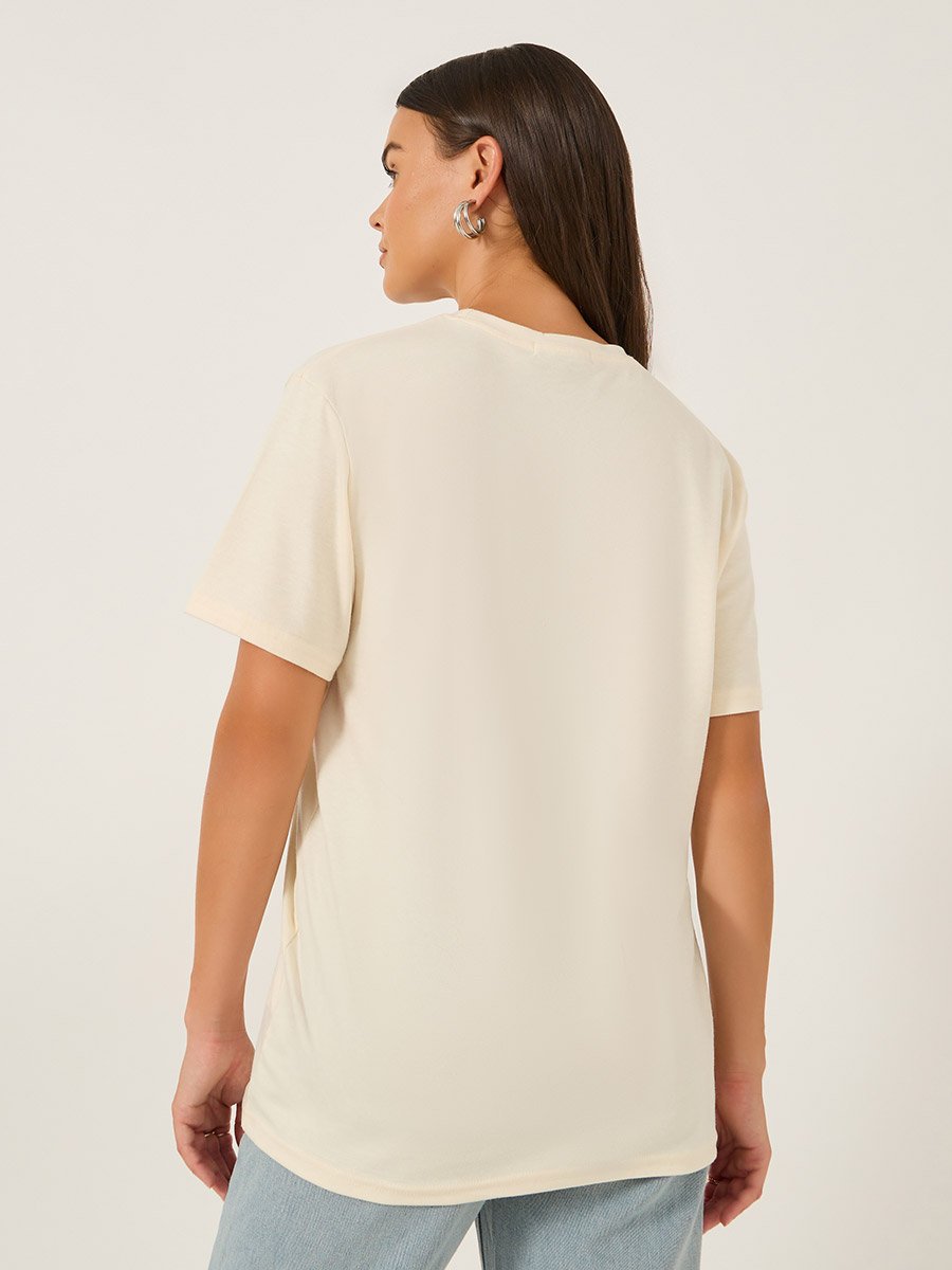 Graphic Print Round Neck T-Shirt