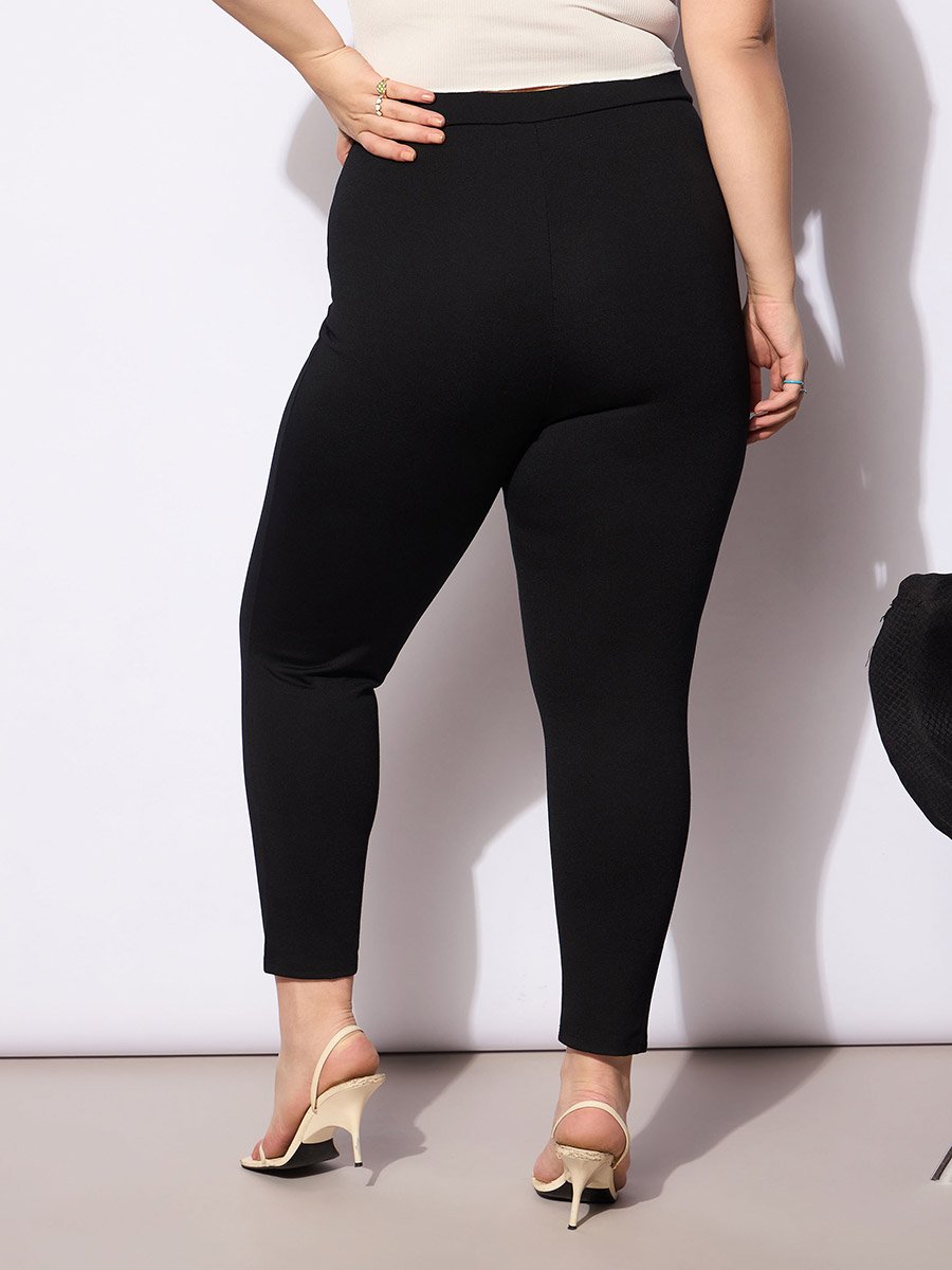 Plus Size Mid Rise Regular Fit Pants