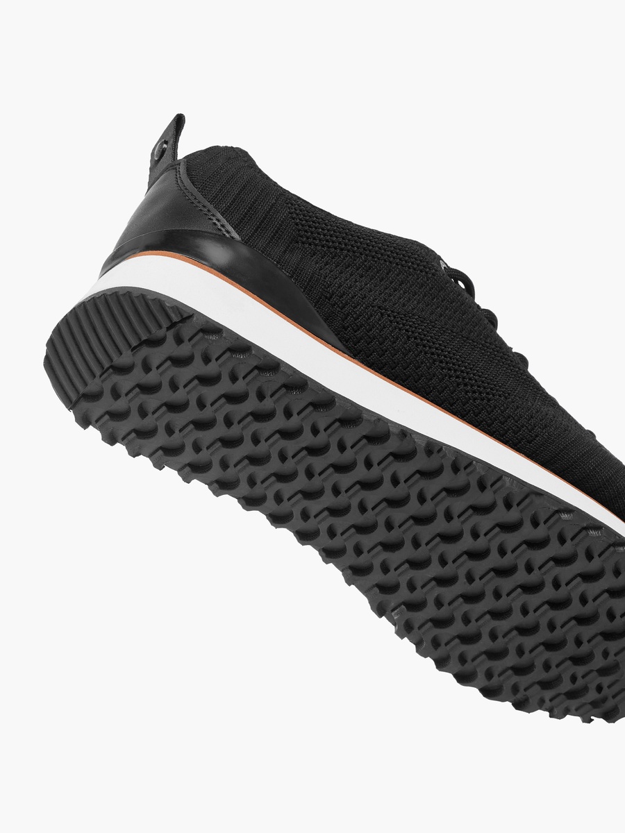 Mesh Textured Sneakers with Lace-Up Closure