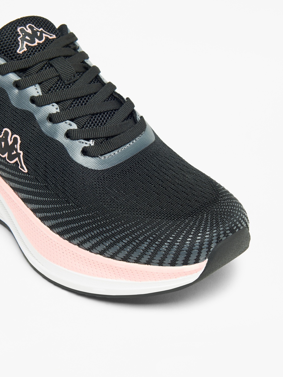 Textured Walking Shoes with Lace-Up Closure